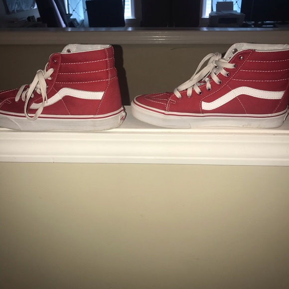 2 vans , red high tops and DIY vans - Picture 7 of 8